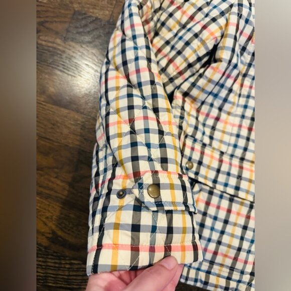Talbots Women’s Quilted Multicolor Plaid Jacket Large - Picture 6 of 10